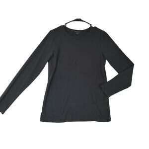 Pendleton womens black longsleeve top shirt large 0651